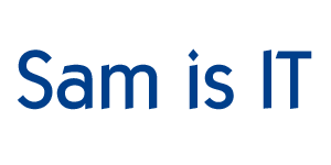 Sam is IT Logo